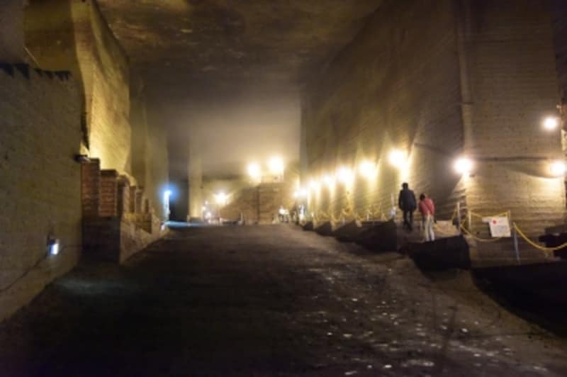 上の方が霞がかっているが、これは夏にしか見られない現象