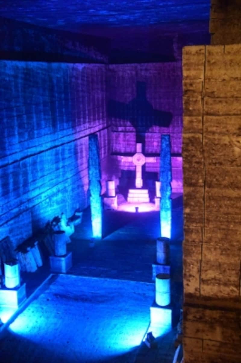 映画のセットが、そのまま展示されている場所もある