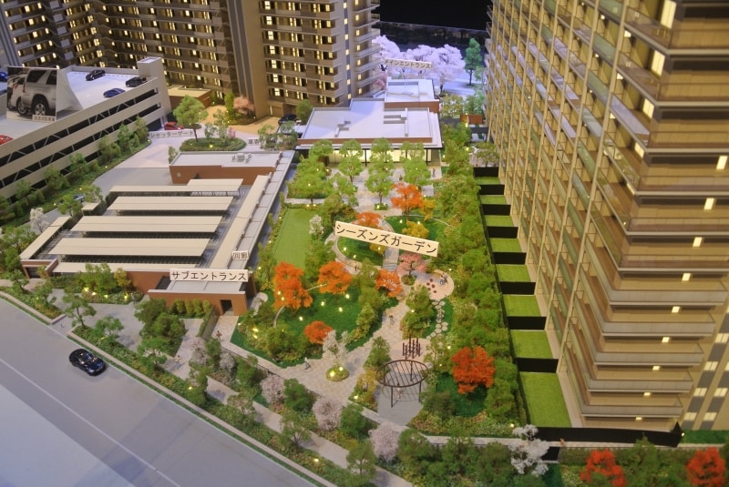 「ザ・ガーデンズ東京王子」の完成予想模型