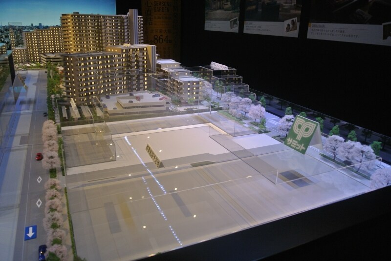 「ザ・ガーデンズ東京王子」の完成予想模型