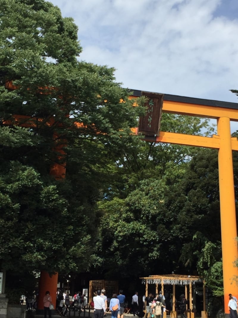 川越の総鎮守「川越氷川神社」の大鳥居