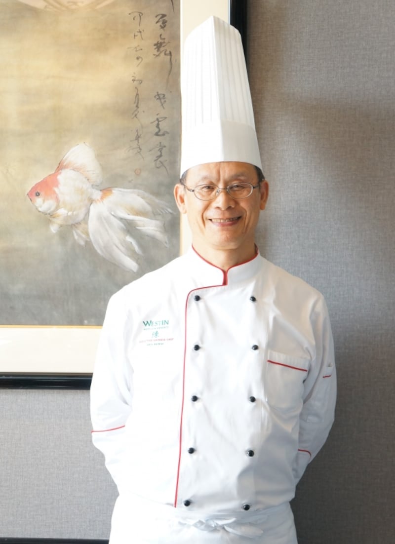 総料理長 陳 啓明さん ウェスティンホテル東京内にあるチャイニーズレストラン「龍天門」は言わずとしれた日本が誇る広東料理の名店で、その地位を不動にした料理長。