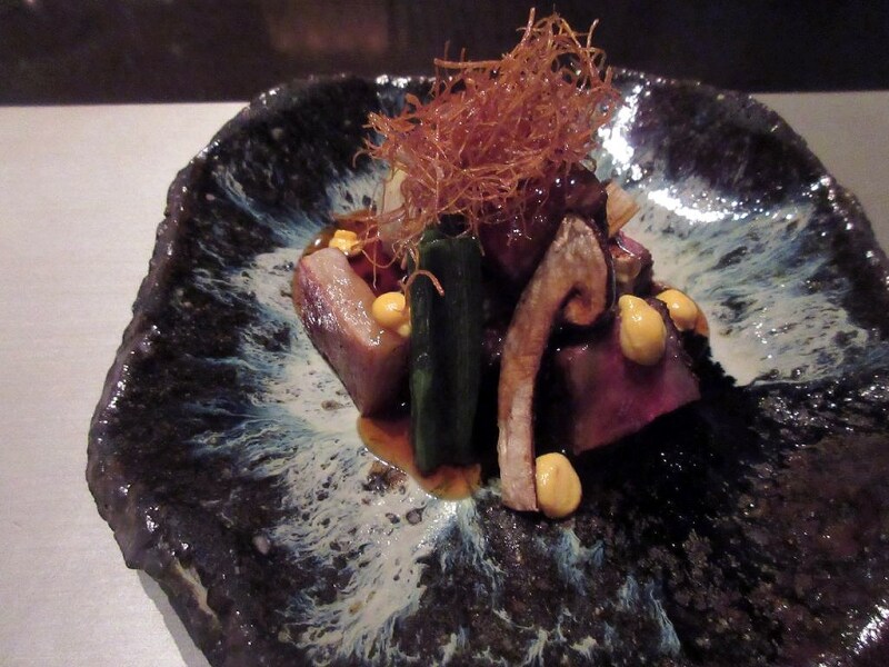 強肴／和牛と松茸の炭火焼きすき煮仕立て