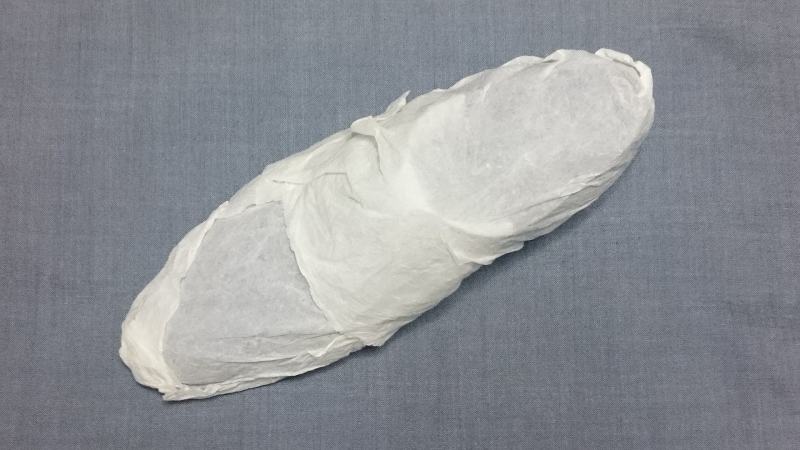 キッチンタオルで湿布