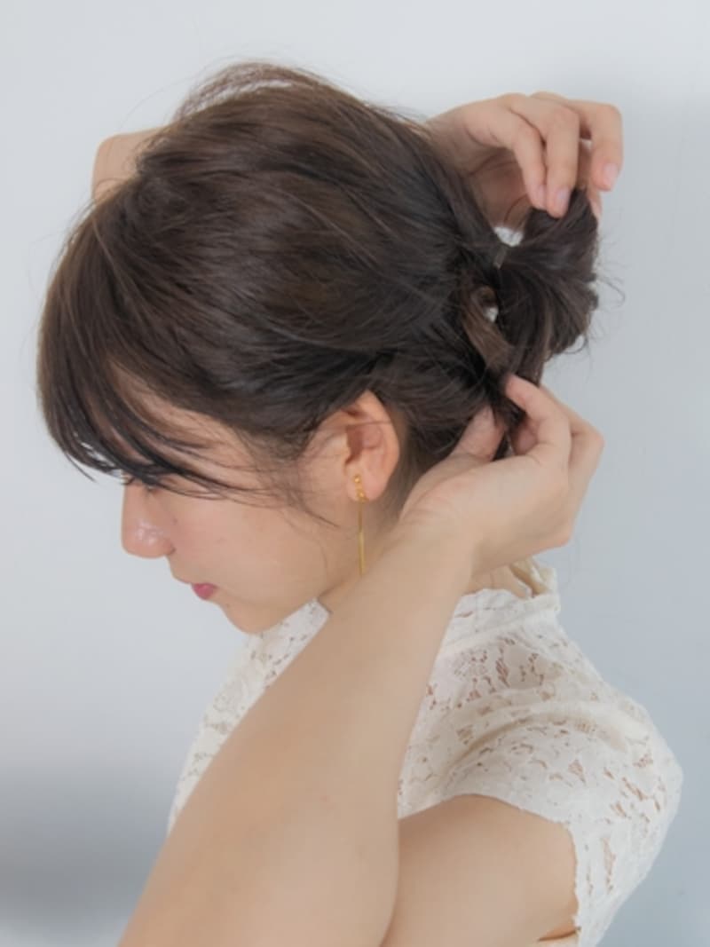 少し崩すことで柔らかい印象になる