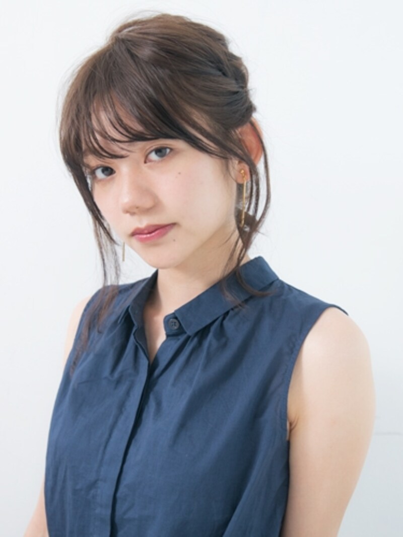 くるりんぱ&三つ編みで簡単セルフヘアアレンジ