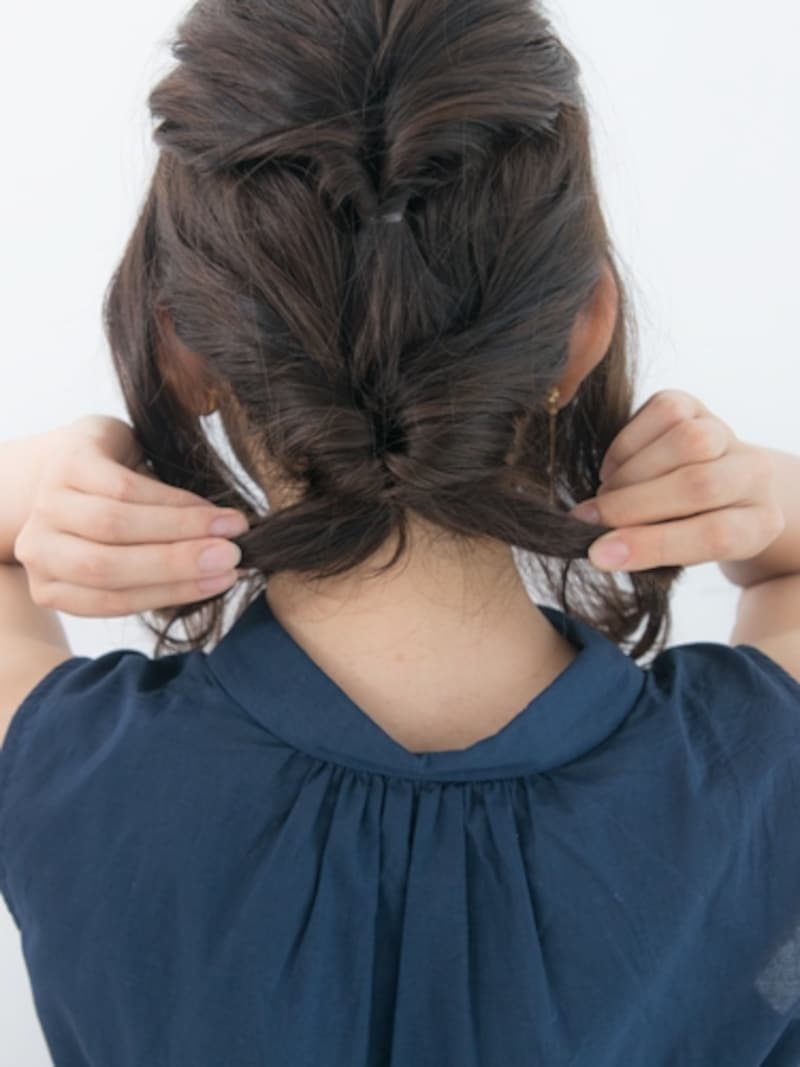 緩みやすいのでしっかり引っ張る