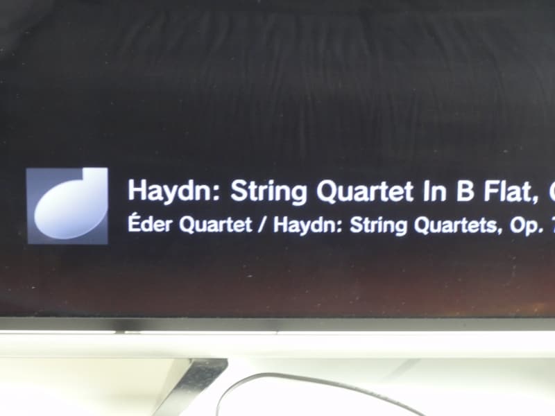 PS3上でMacの音楽ファイルを再生している様子。