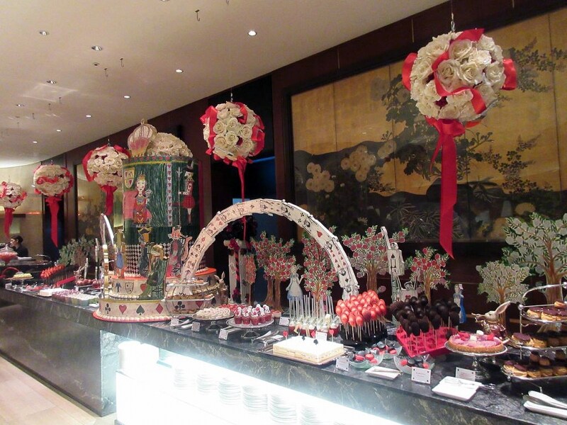 メインのブッフェ台