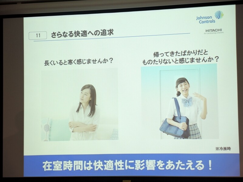 エアコンの快適さは在室時間によって変わる