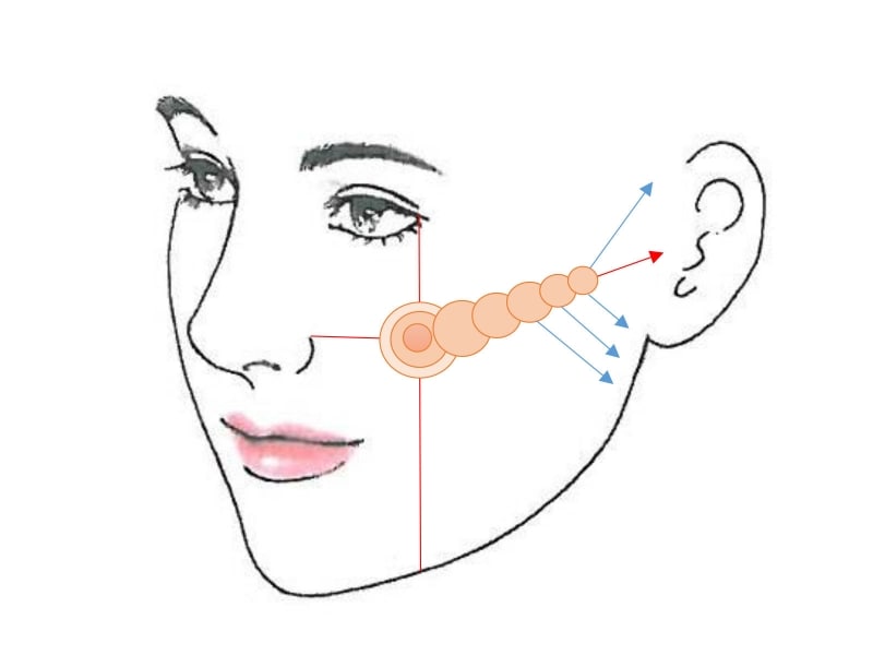 若々しく見せる頬undefinedイラストD