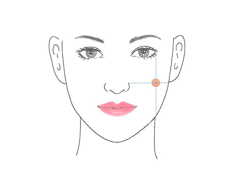 若々しく見せる頬undefinedイラストB