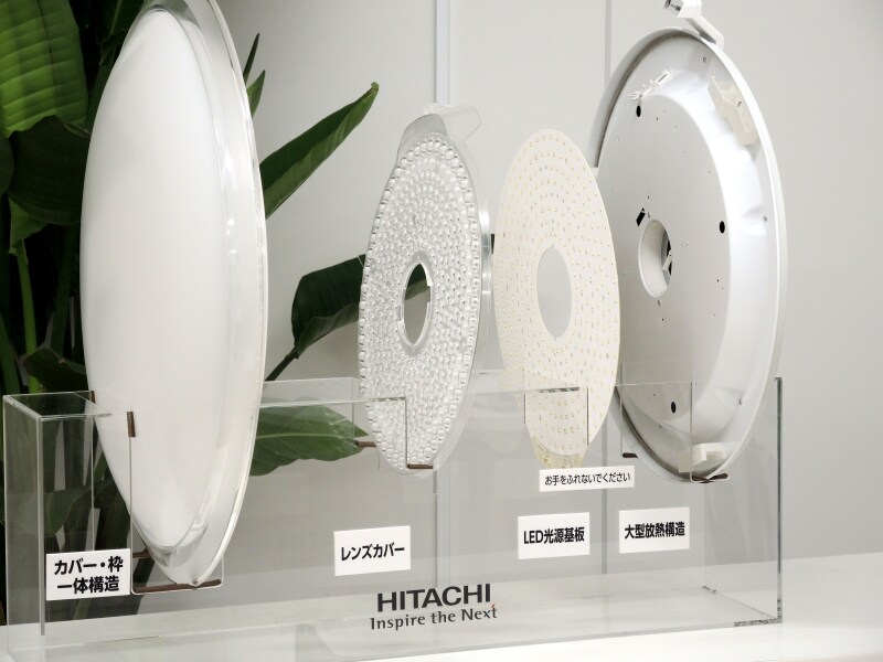 光源基板をレンズで拡散させるLEDシーリングの構造