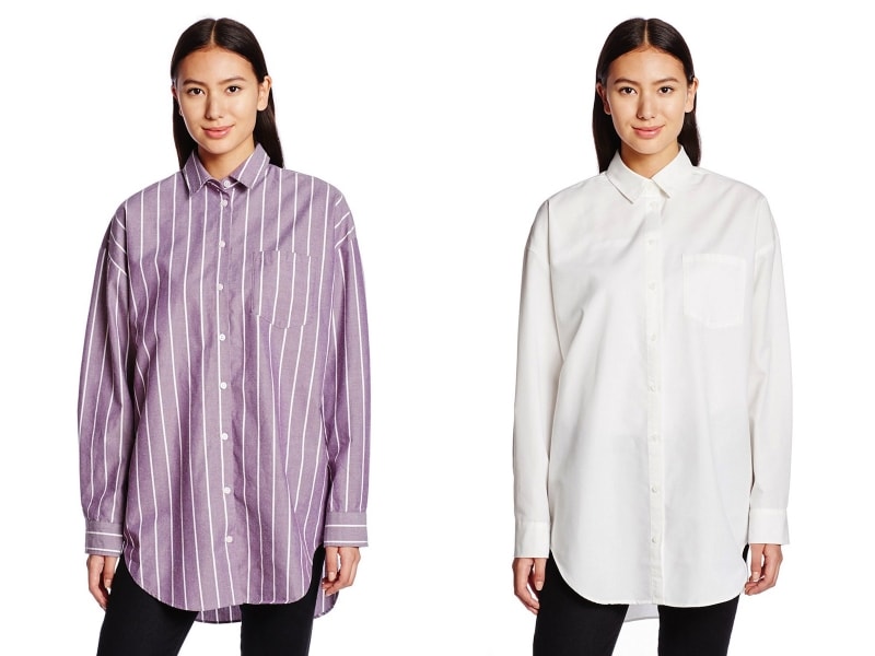 左から、パープルとオフホワイトundefined(ウィゴー)WEGO(ウィゴー) BIGシャツ