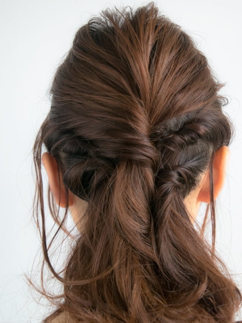 ねじり終えて仕上がった状態