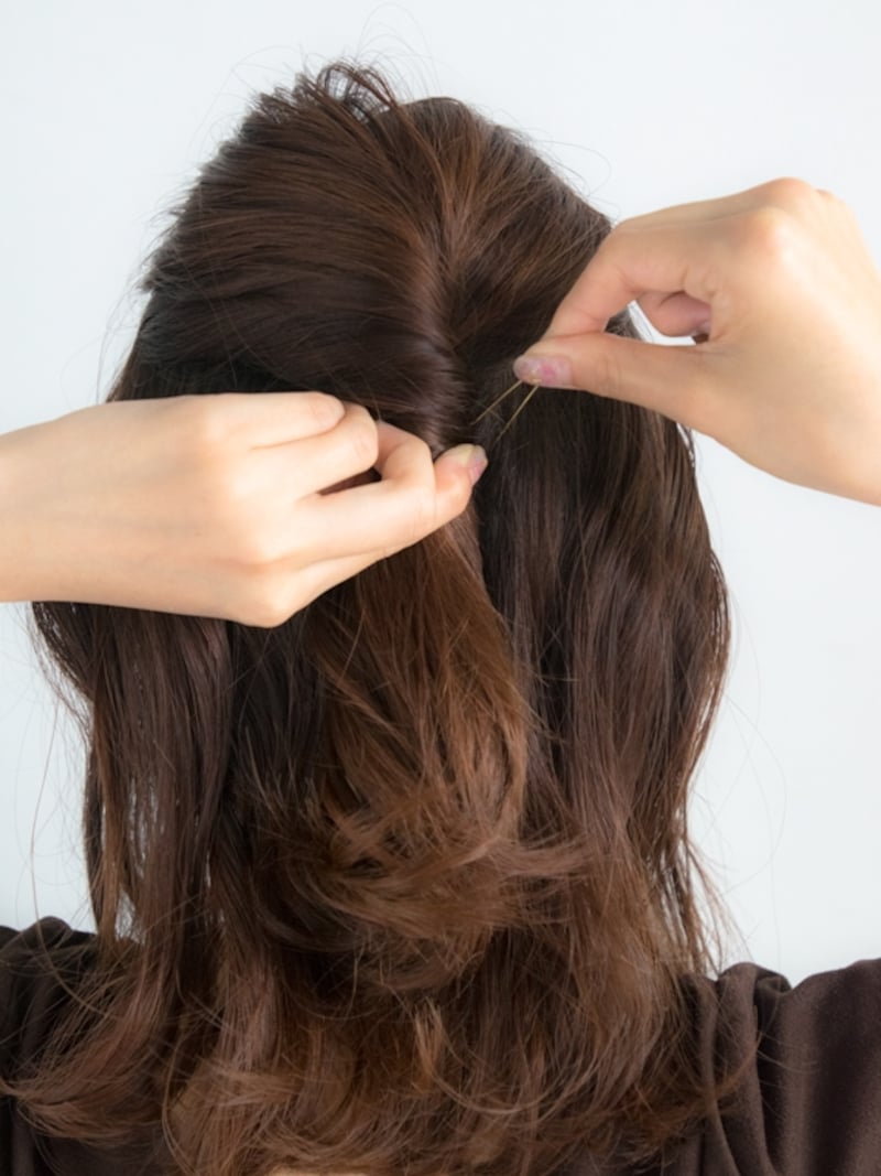 アメピンでしっかり固定する