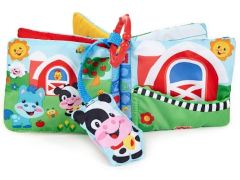 フィッシャープライス／めくってモー!おでかけ布えほん （1296円）