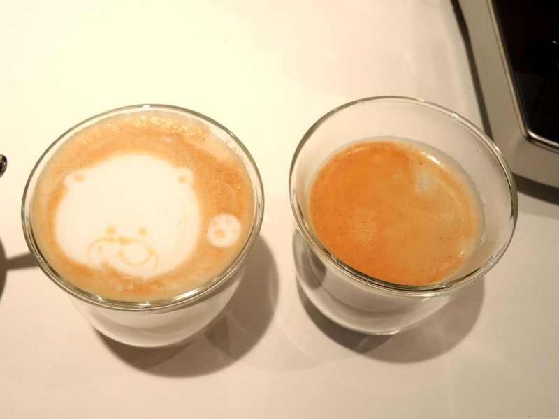 対応するスタッフによっては、ラテアートを作ってもらうことも