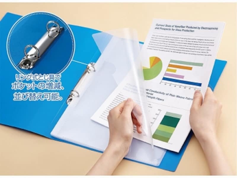 キングジム／クリアーファイル ホルダーイン 8ポケット A4 （810円）