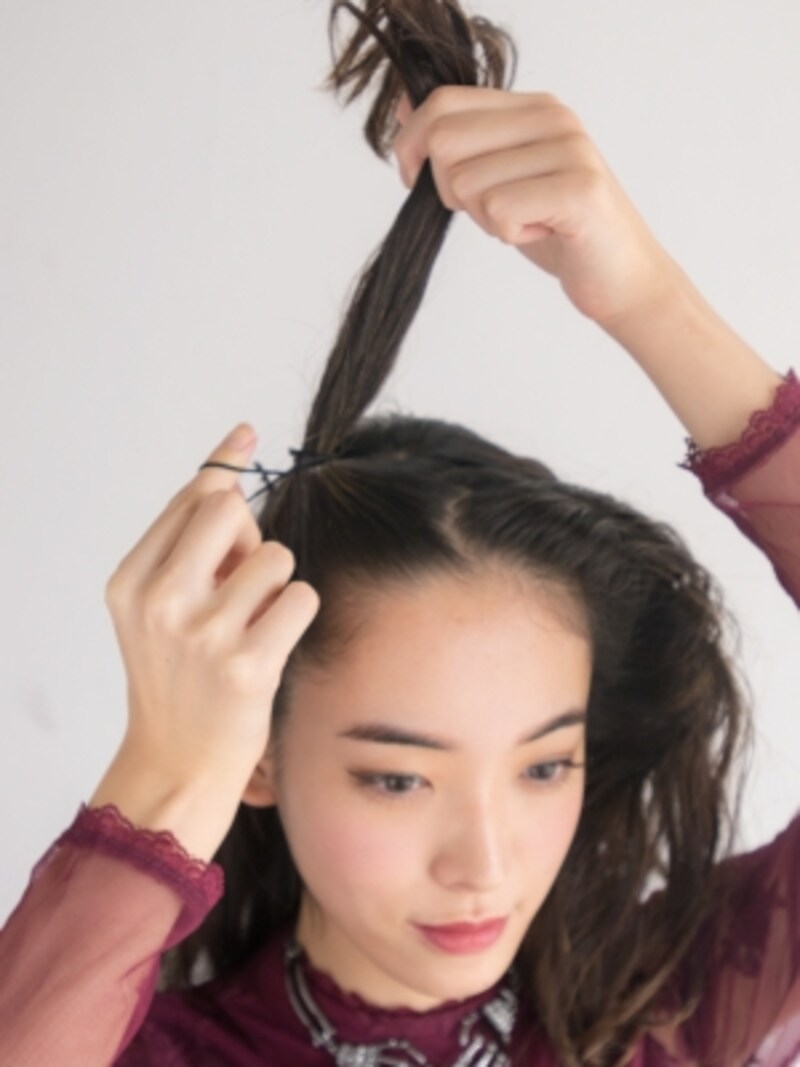 ねじって簡単ツノヘアアレンジ ハロウィン小悪魔風デビルホーンヘア 結婚式 パーティーヘアアレンジ All About