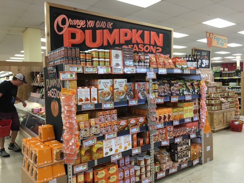 パンプキンでできた食材も豊富