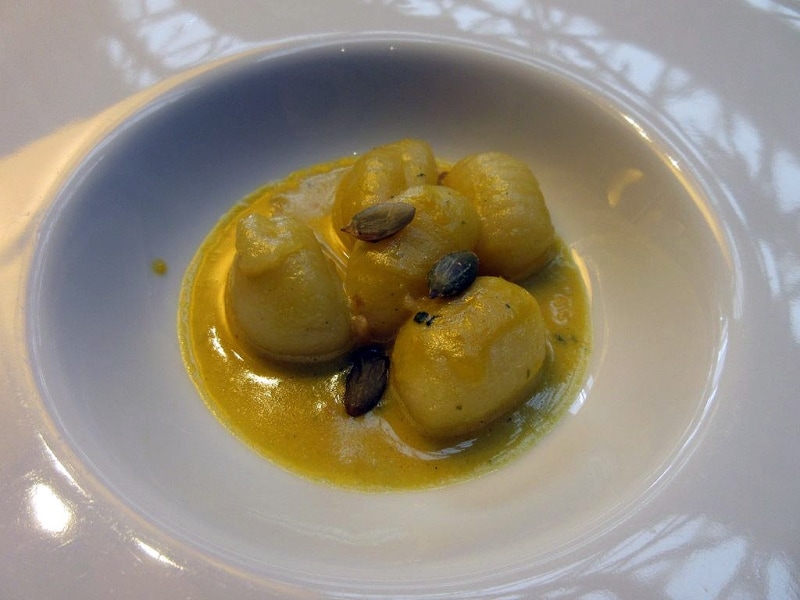 カボチャとゴルゴンゾーラチーズのニョッキ