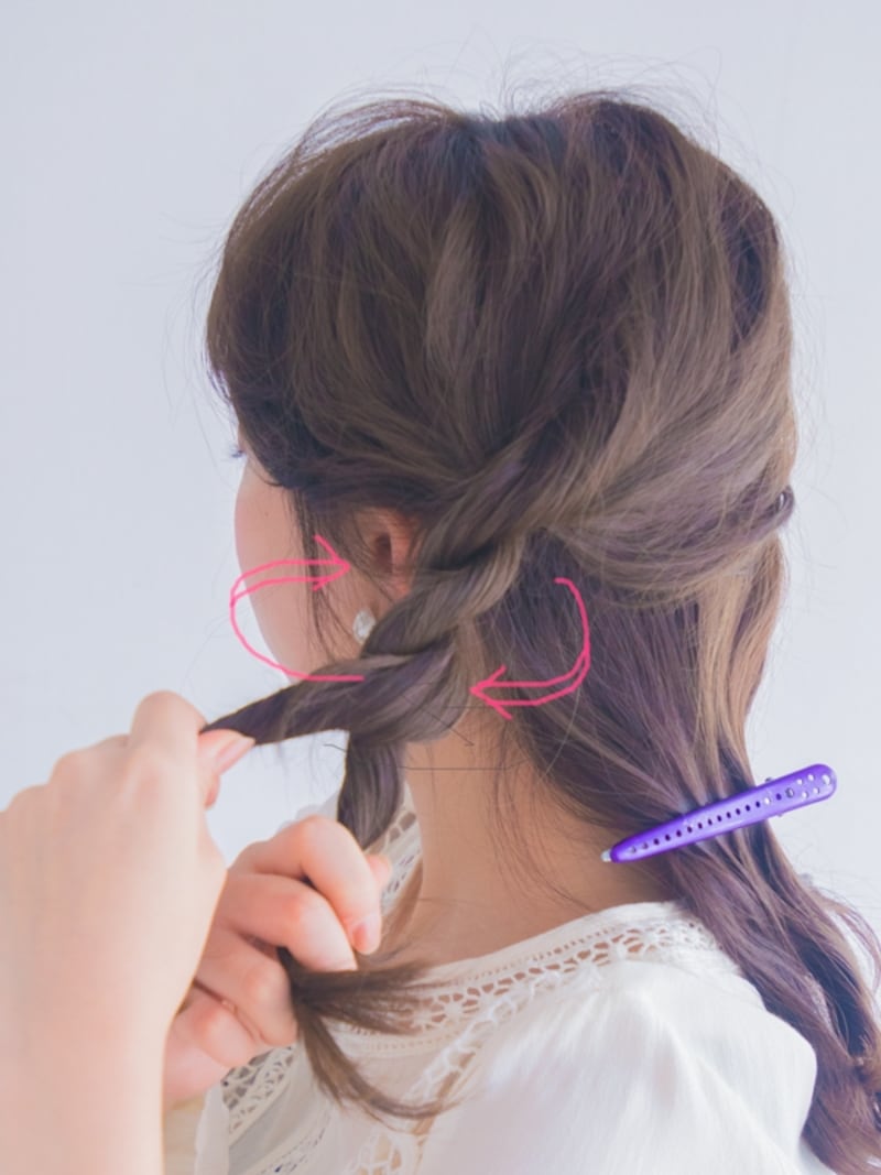 ねじった方向と逆回転