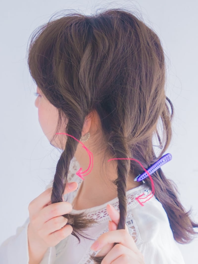 同じ方向にねじる