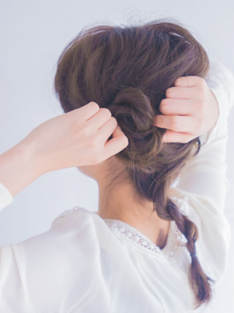 耳後ろあたりにするとバランス良し！