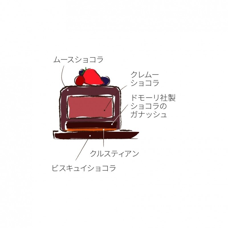 ノエル・ショコラ断面図