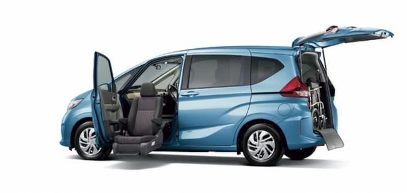 フリード G 助手席 リフトアップシート車 (ブルーホライゾン・メタリック)