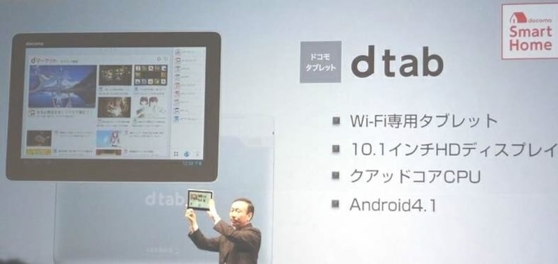 10インチのWi-Fi専用タブレットundefineddtab