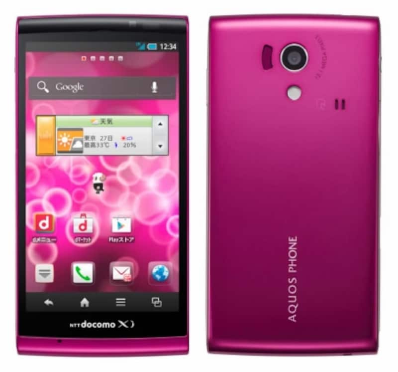 スタイリッシュな小型スマートフォンAQUOS PHONE si SH-01E