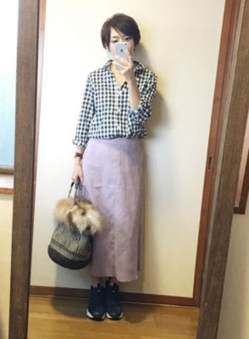 ギャップlキッズシャツコーデ
