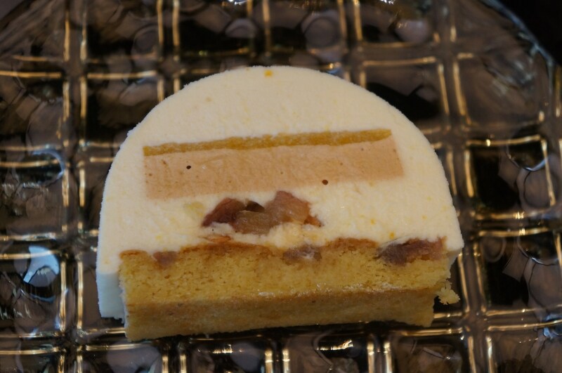 クリスマスケーキの断面