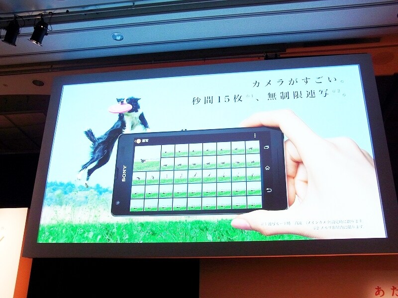 秒間15枚、無制限連写が可能なカメラ