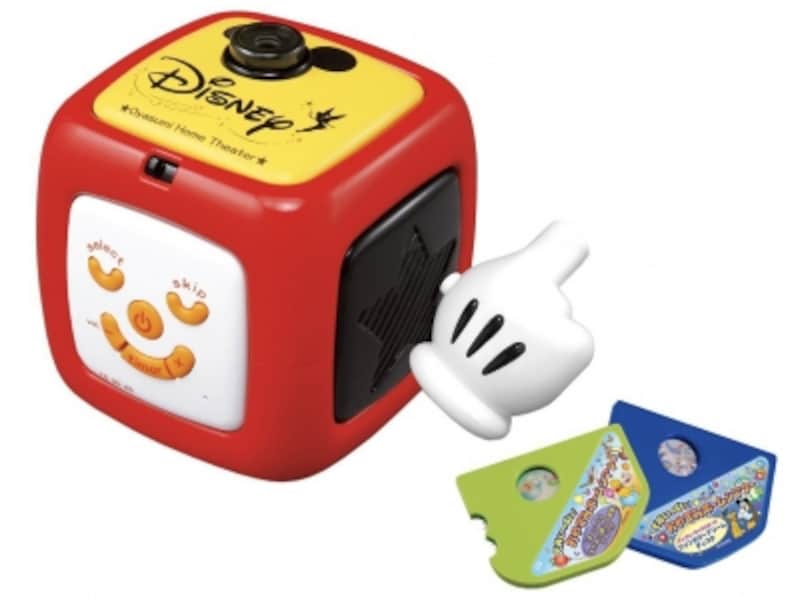 ディズニーの音楽ディスクとミッキーハンド型ポインター付き