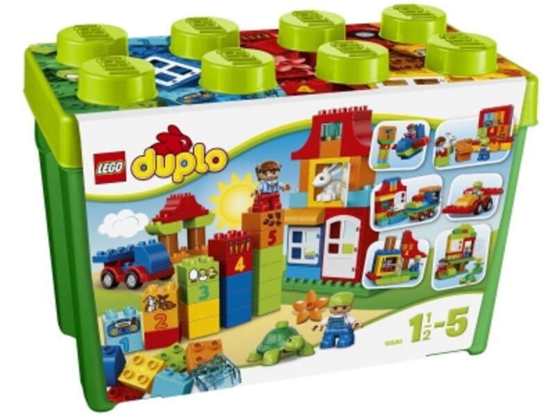 お片づけに便利な大きなコンテナ入り