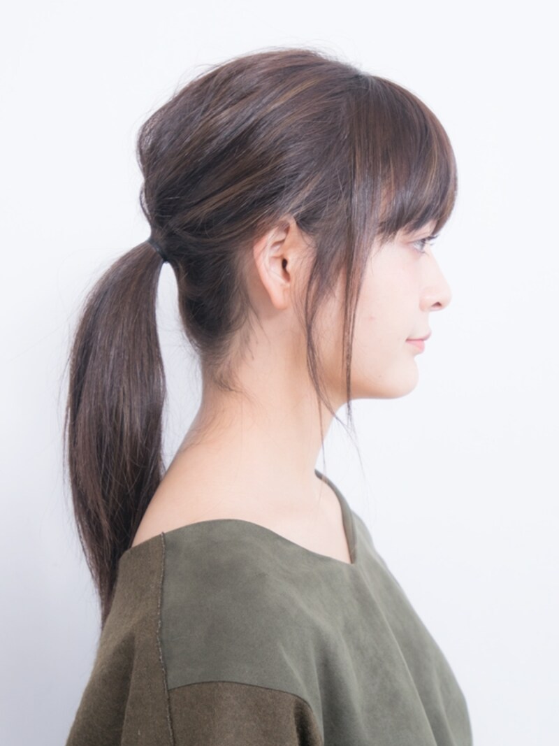 OK例/巻いていなくても立体感が出て小顔に!