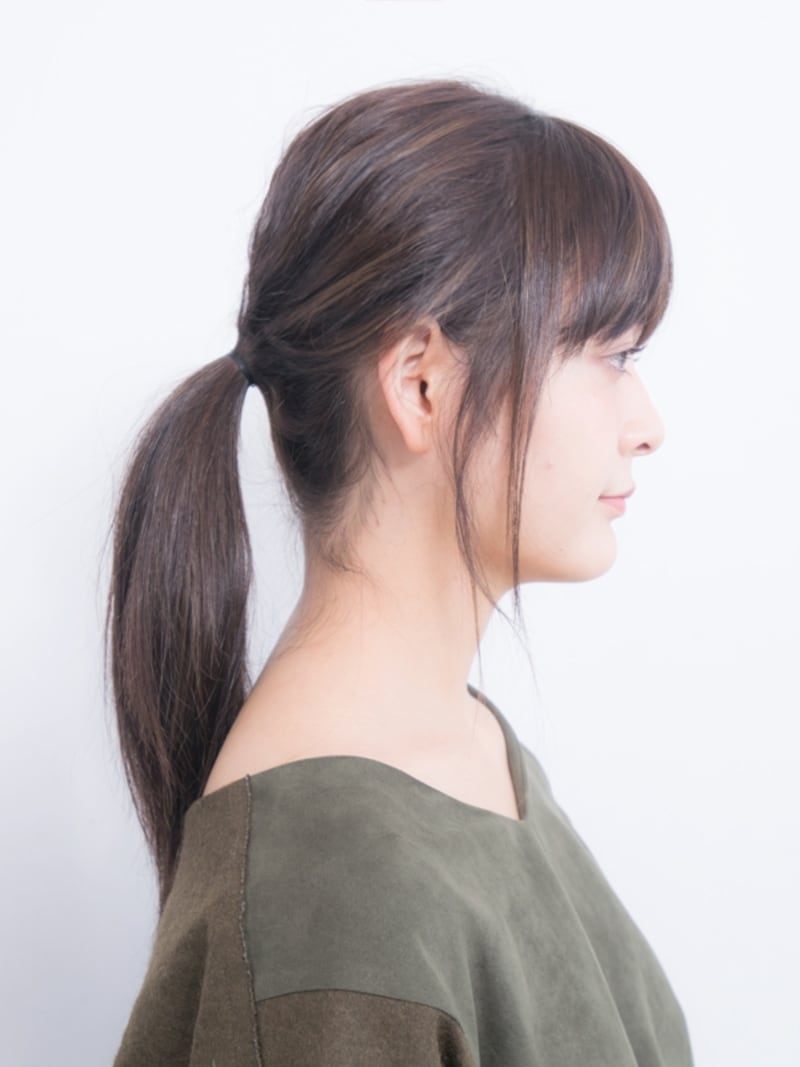 ゴムはキツめに結んだ方がスタイルのもちが良い