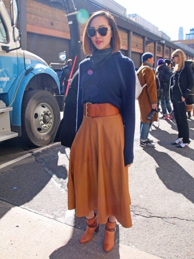 トップスとボトムスで「ロング×ロング」を意識してundefined(c)Rie Miyata