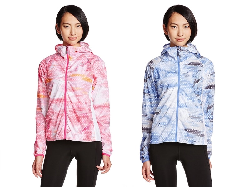 (プーマ)PUMA ランニング フーデッドウーブンジャケット 左から順に、サンキスト コーラル、ウェッジウッド