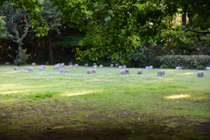 大庭城址公園の掘立柱建物址