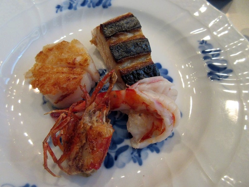 海鮮三種（車海老・帆立貝・地魚）