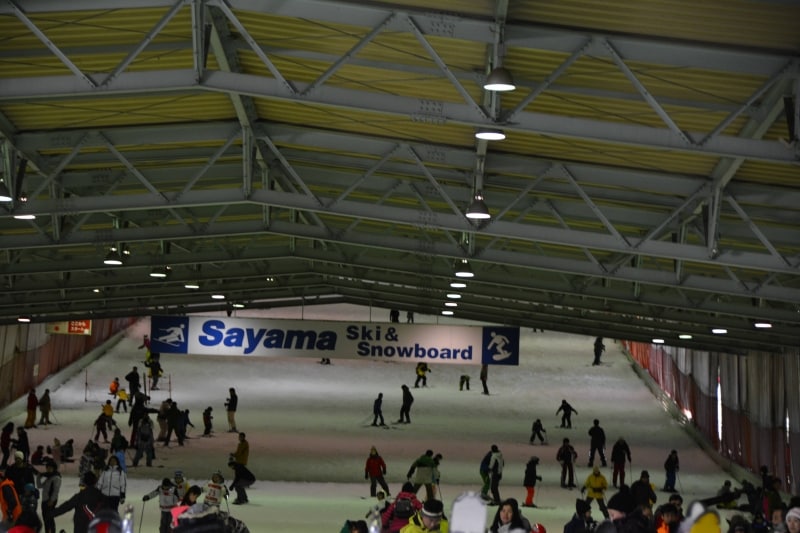 狭山スキー場の屋内ゲレンデ