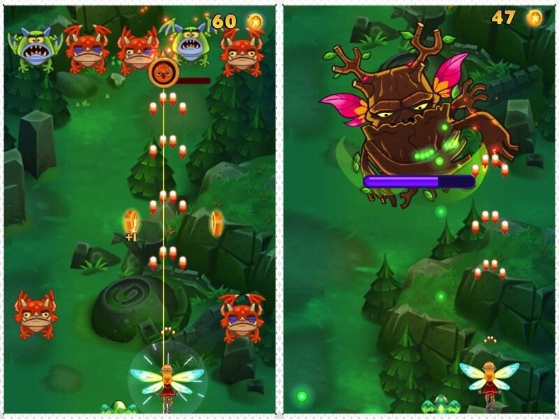 EverWingのゲーム画面