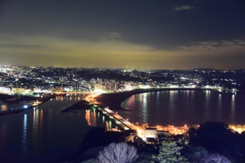 シーキャンドル展望室からの夜景(2017年12月15日撮影)