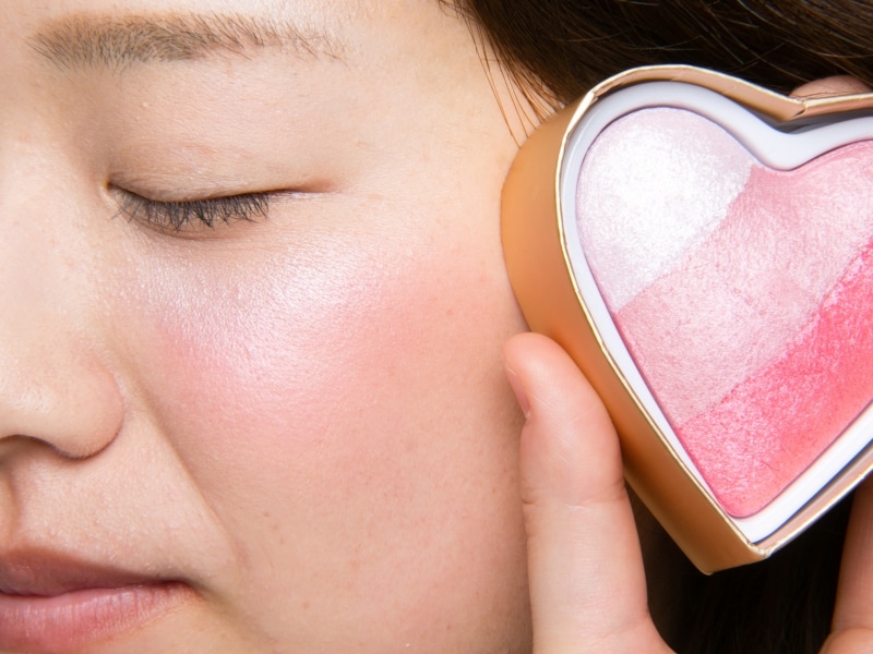 3色のピンクが組み合わされた3色ブレンド