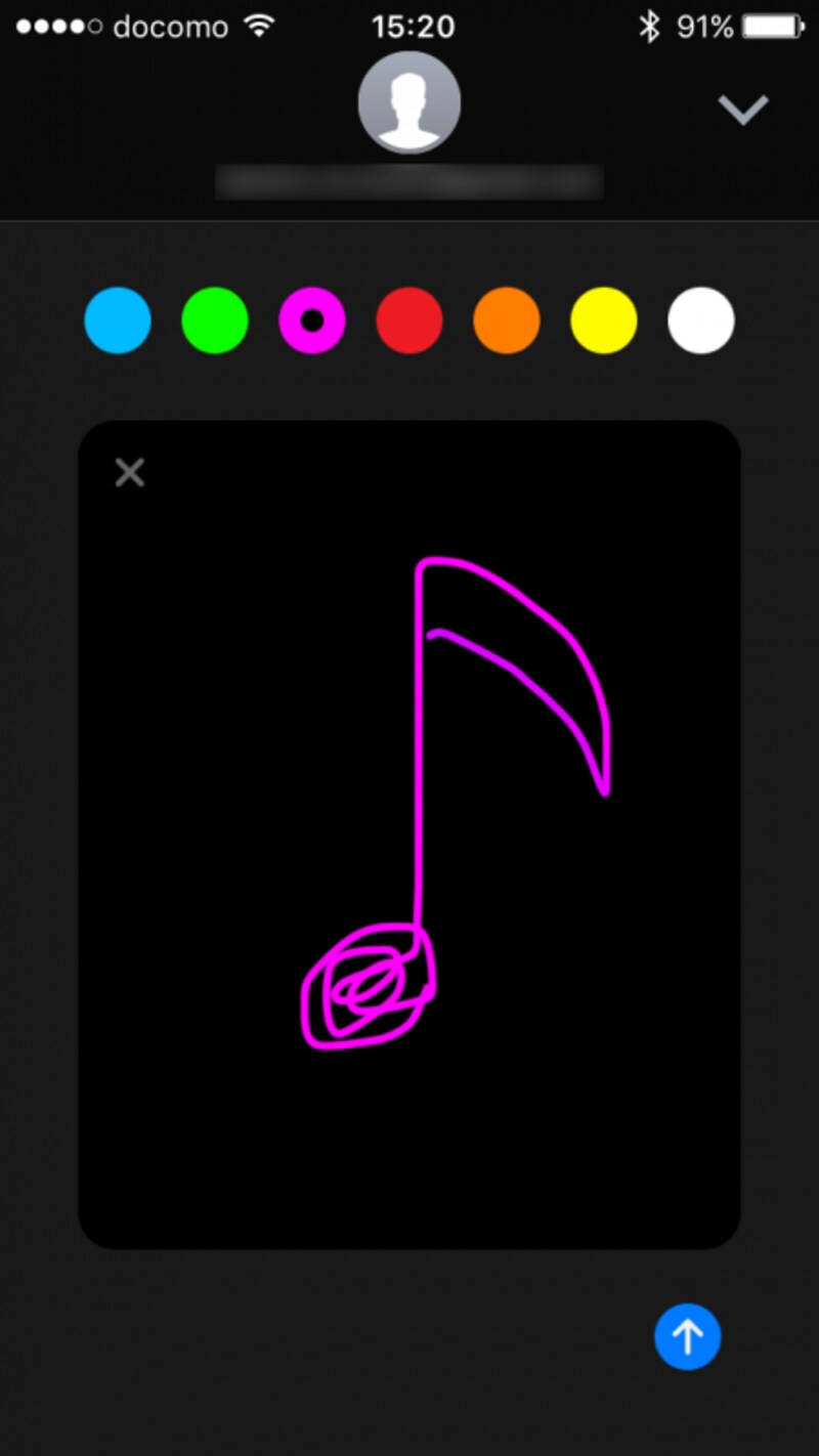 iPhone,iPad,メッセージ,手書き