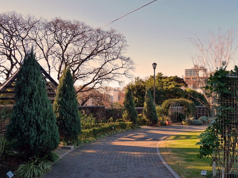 社長が敦くんに向かって歩いてくるシーン。アメリカ山公園はみなとみらい線元町・中華街駅上にあります(2016年12月17日撮影)